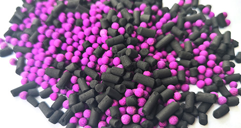 activated alumina ball with Kmno4 with activated carbon